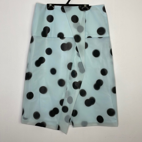 Marc Jacobs Misty polka dot unique pvc futurist skirt - Picture 2 of 13